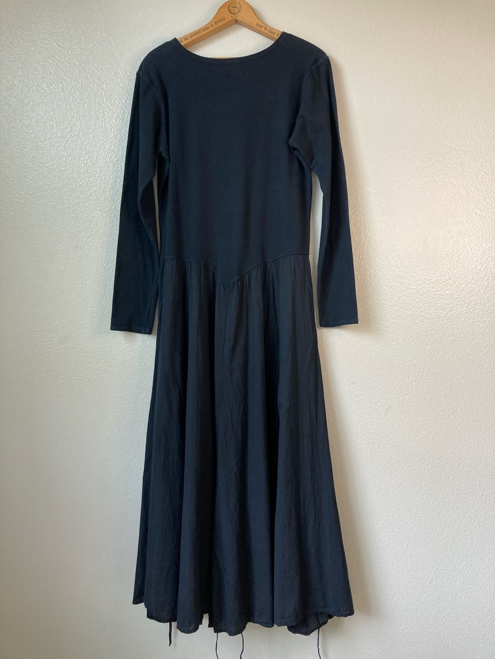 Luna Luz Dart & Tie Avant Garde Minimalist Dress Origami Bubble Midi sz L - Picture 5 of 14